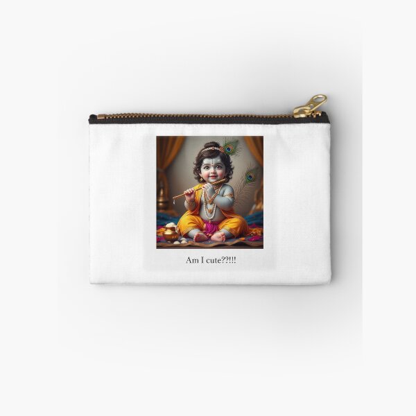 Item preview, Baby Lord Krishna – “Am I Cute?” | Adorable Hindu Art Print designed and sold by YogaCreations.