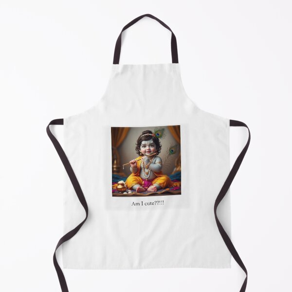 Item preview, Baby Lord Krishna – “Am I Cute?” | Adorable Hindu Art Print designed and sold by YogaCreations.