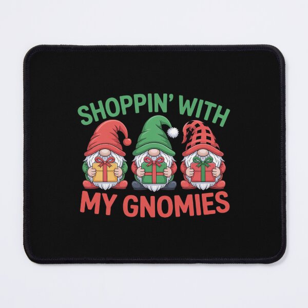 Item preview, Friday Gnomes Shopping Squad Black Family Christmas Gnomies designed and sold by DrewLeuschke.