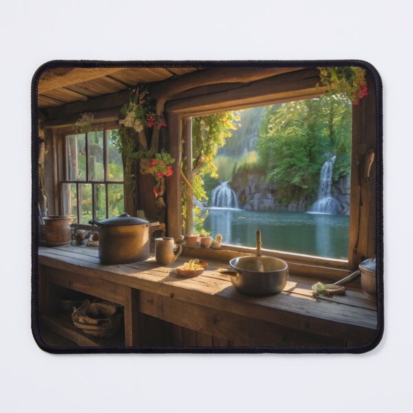 Item preview, Peaceful Fairytale Hamlet in the Forest designed and sold by BlareBlare.