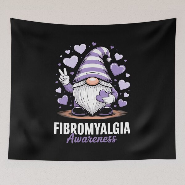 Item preview, Fibromyalgia Awareness Month Purple Ribbon Gnome designed and sold by khorbiasieno.