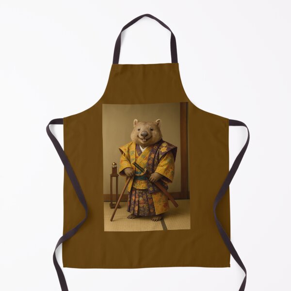 Item preview, Happy wombat Samurai designed and sold by Tridentulus.