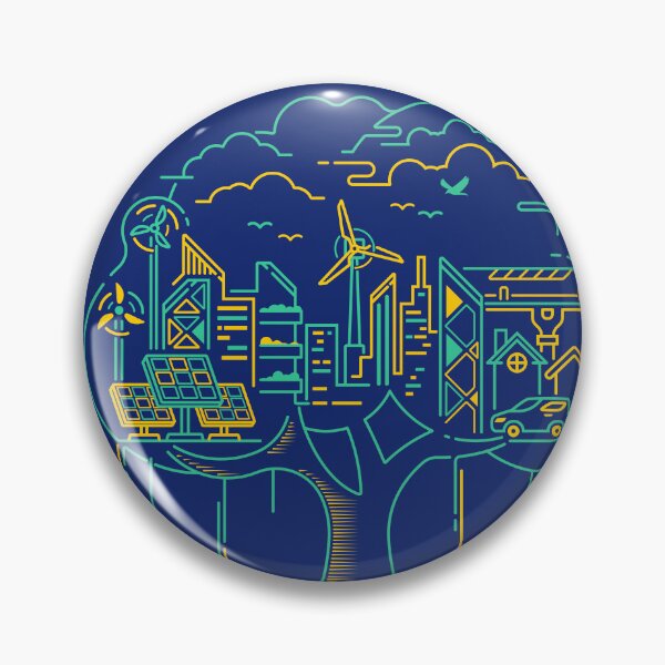 Item preview, concept of green society or smart city, lined graphic of big tree with ecological city inside designed and sold by NiamLab.