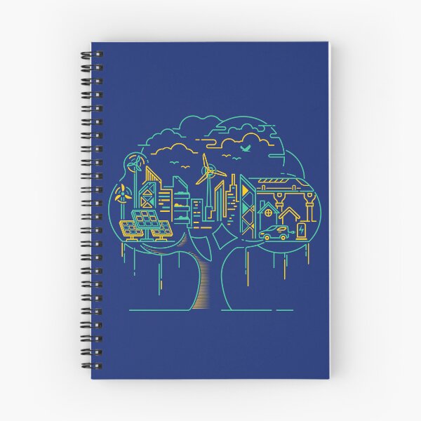 Item preview, concept of green society or smart city, lined graphic of big tree with ecological city inside designed and sold by NiamLab.