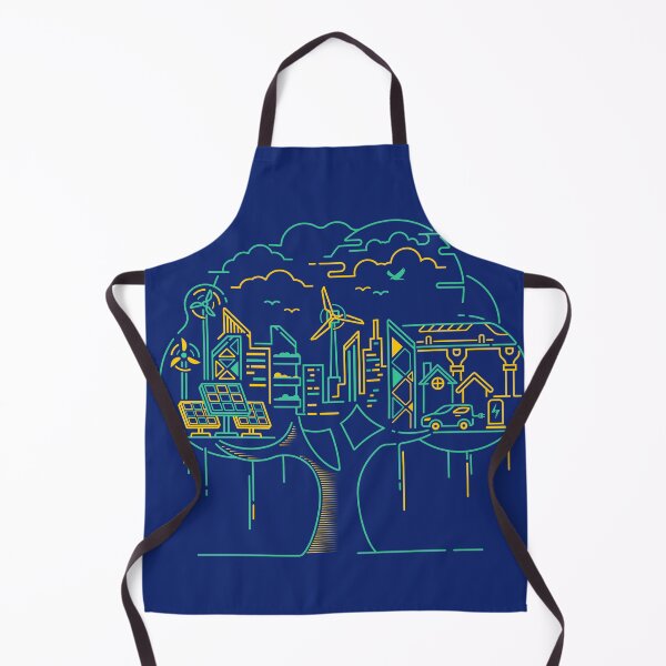 Item preview, concept of green society or smart city, lined graphic of big tree with ecological city inside designed and sold by NiamLab.