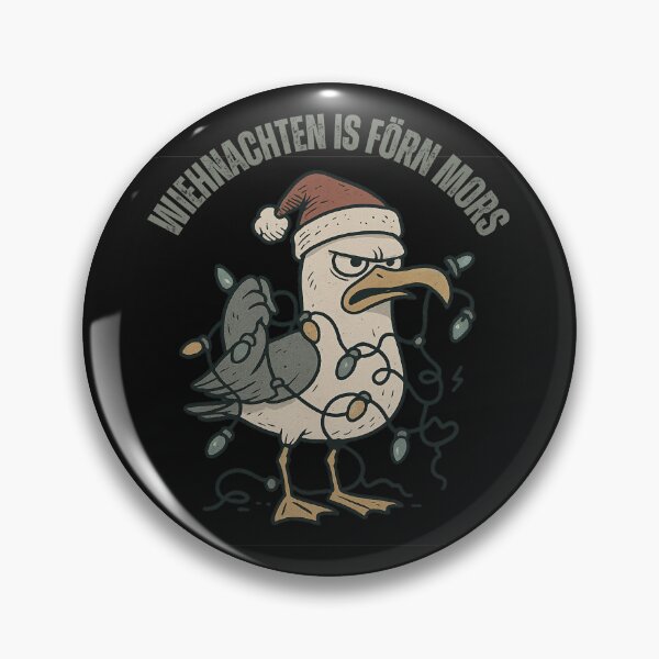 Item preview, Wiehnachten is för’n Mors – Funny Low German Christmas design with seagull designed and sold by Fies-und-Fein.