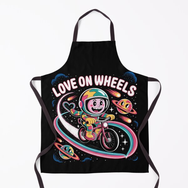 Item preview, Astronaut Riding a Pink Bike Through Rainbow Space designed and sold by SplashTastic.