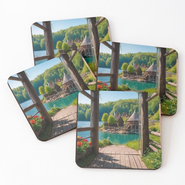 Item preview, Whispers of the Wild River Village designed and sold by BlareBlare.