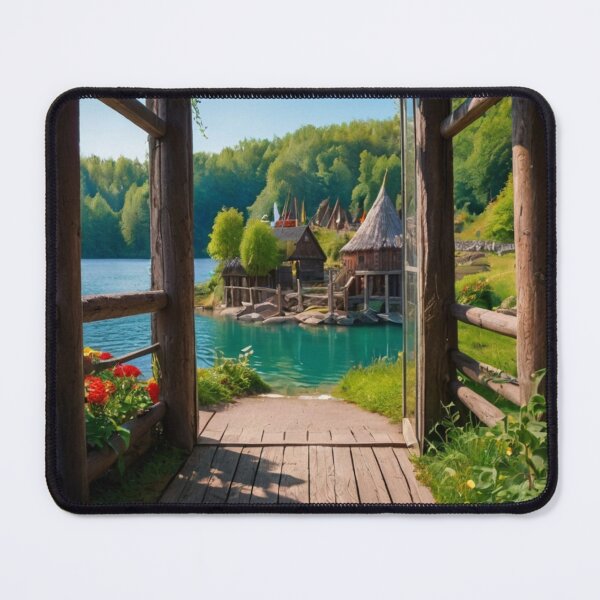 Item preview, Whispers of the Wild River Village designed and sold by BlareBlare.