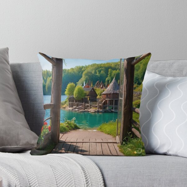 Item preview, Whispers of the Wild River Village designed and sold by BlareBlare.