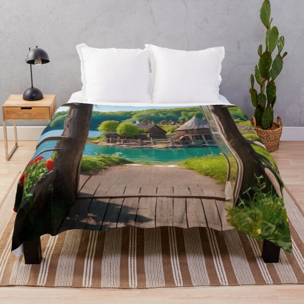 Item preview, Whispers of the Wild River Village designed and sold by BlareBlare.