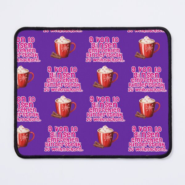 Item preview, 9 out of 10 geese recommend beef steak for Christmas, funny saying designed and sold by Mauswohn.