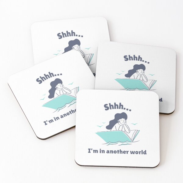 Item preview, Shhh… I’m in Another World – Girl Reading Book Design for Dreamers and Book Lovers designed and sold by Ani-24.