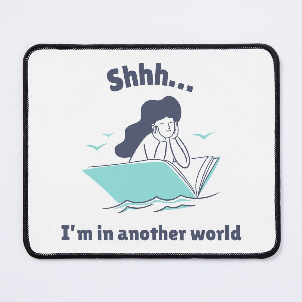 Item preview, Shhh… I’m in Another World – Girl Reading Book Design for Dreamers and Book Lovers designed and sold by Ani-24.