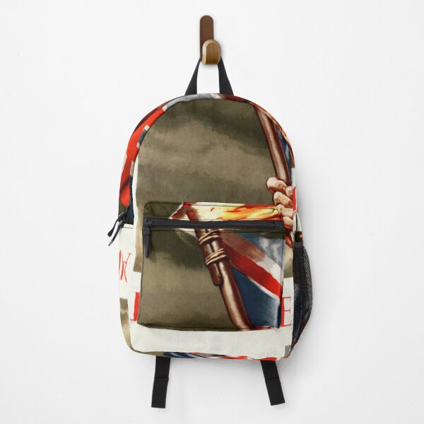 Item preview, WWII British Propaganda Poster | Join the Crusade | Buy Defence Bonds | Union Jack Flag & Torch Art | Support War Effort designed and sold by artofuniverse.