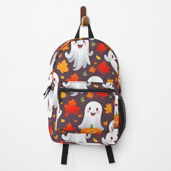 Item preview, Playful Halloween Ghost & Pumpkin Pattern – Whimsical Fall Digital Print designed and sold by ZyxDes.