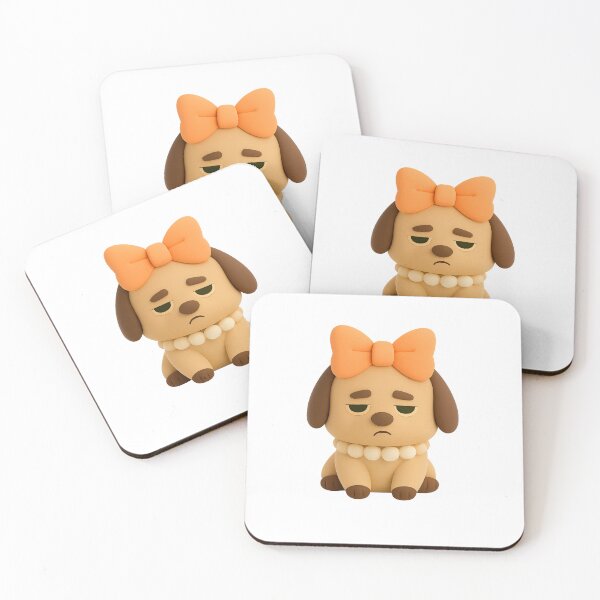 Item preview, Plush Pup with Bow and Pearls designed and sold by HenPra.