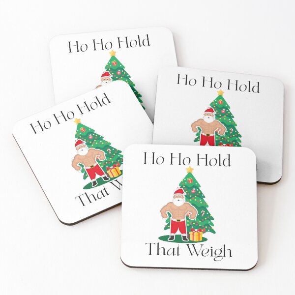 Item preview, Muscular Santa Christmas Shirt | Funny Fit Santa Claus Design | Ho Ho Hold That Weight designed and sold by luckyhue.