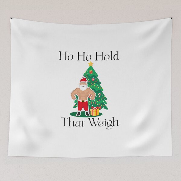 Item preview, Muscular Santa Christmas Shirt | Funny Fit Santa Claus Design | Ho Ho Hold That Weight designed and sold by luckyhue.