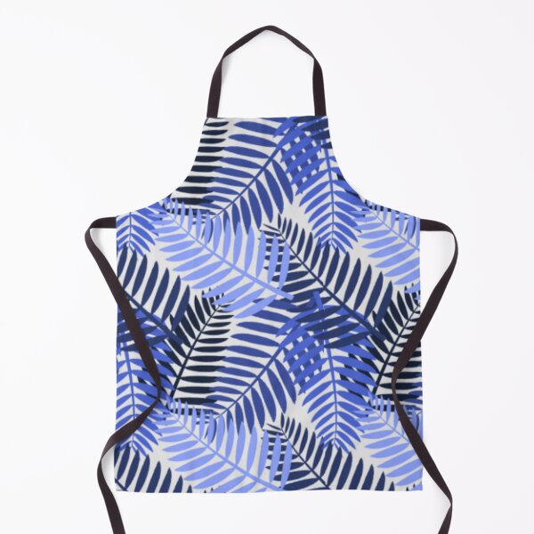 Item preview, Indigo & Cobalt Fern Leaves Pattern | Tropical Blue Foliage Seamless designed and sold by Quill-Design.