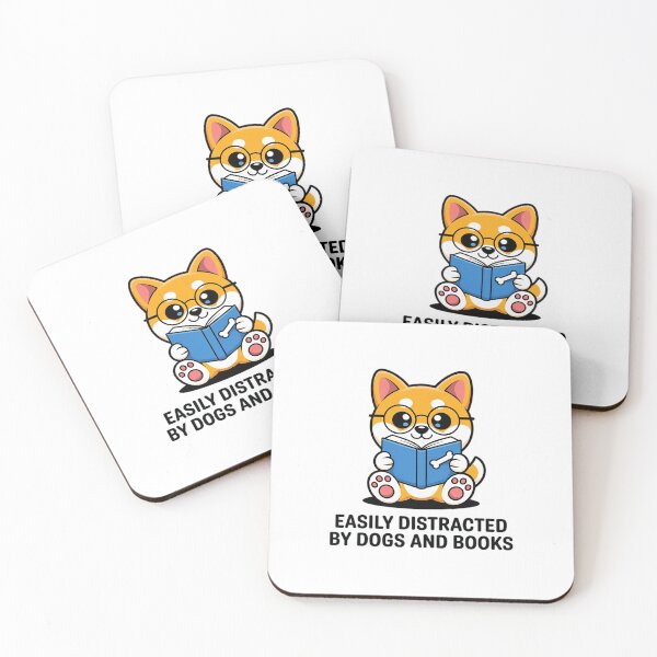 Item preview, Easily Distracted By Dogs And Books designed and sold by DrewLeuschke.