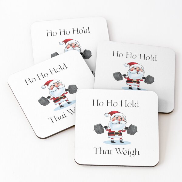 Item preview, Santa Lifting Weights | Funny Christmas Gym Workout Design | Ho Ho HOld that Weight Gym xmas designed and sold by luckyhue.