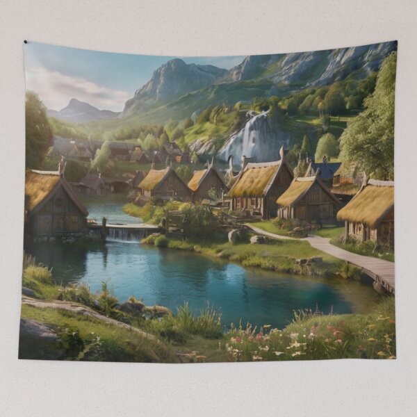 Item preview, Serenade of the Waterfall Valley designed and sold by BlareBlare.