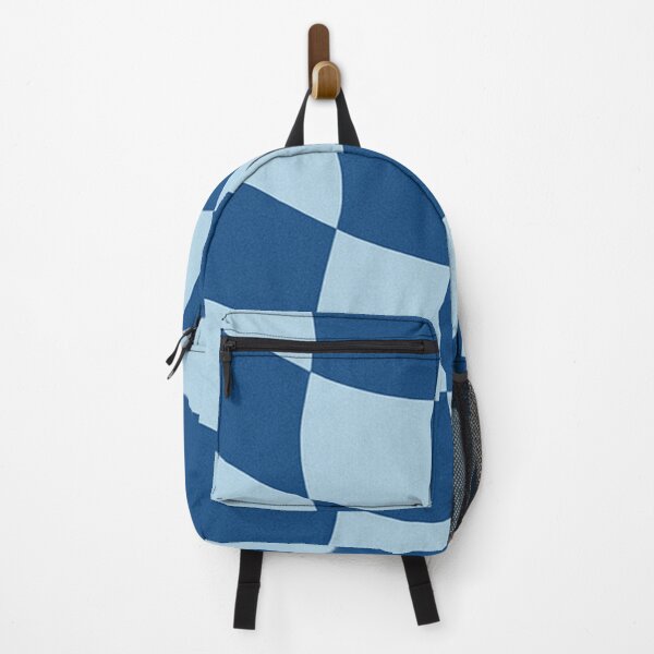Item preview, Blue and Light Blue Wavy Checker Pattern designed and sold by SassyArtistry.