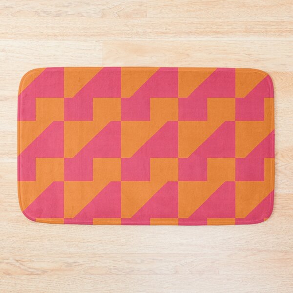 Item preview, Orange and Pink Geometric Stair Pattern designed and sold by SassyArtistry.