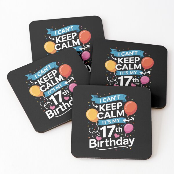 Item preview, 17 Year Old I Can't Keep Calm It's My 17th Birthday  designed and sold by lilLilaBatArt.