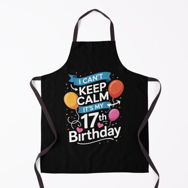 Item preview, 17 Year Old I Can't Keep Calm It's My 17th Birthday designed and sold by lilLilaBatArt.