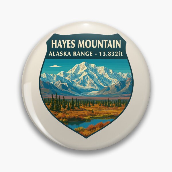 Item preview, Hayes Mountain Vista - Alaska Vector Landscape designed and sold by Gideon Emmerich.