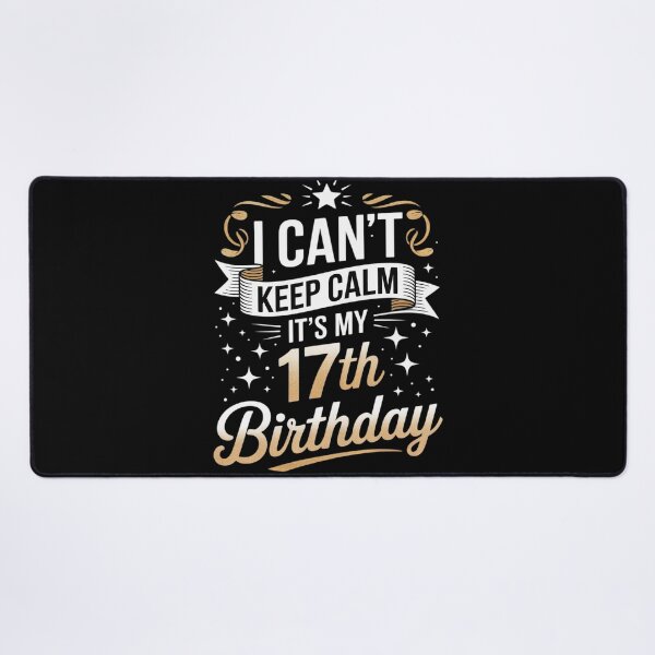 Item preview, 17 Year Old I Can't Keep Calm It's My 17th Birthday  designed and sold by lilLilaBatArt.
