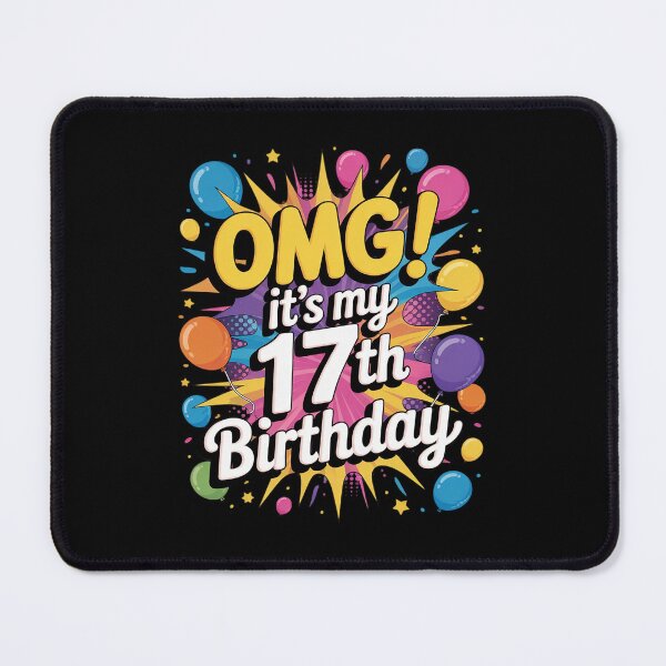 Item preview, 17 Years Old 17th Birthday OMG It's My 17th Birthday designed and sold by lilLilaBatArt.