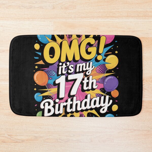 Item preview, 17 Years Old 17th Birthday OMG It's My 17th Birthday  designed and sold by lilLilaBatArt.