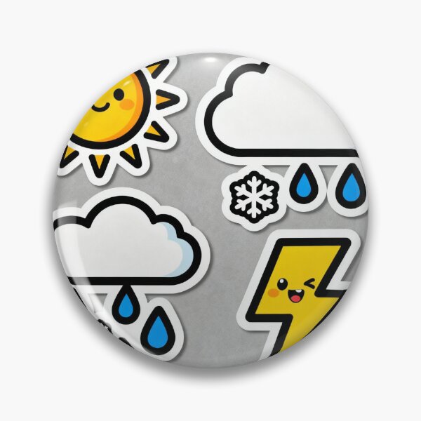 Item preview, Cheerful Weather Cartoon Delight designed and sold by Stickerrwallah.