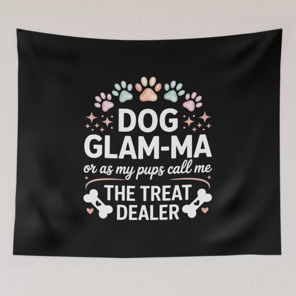 Aperçu de l'œuvre Dog Glam ma ou comme mes chiots m'appellent le marchand de friandises créée et vendue par DrewLeuschke.