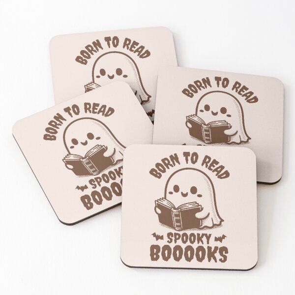 Item preview, Born To Read Spooky Booooks Funny Cute Ghost Book Lover designed and sold by KLArtzStore.