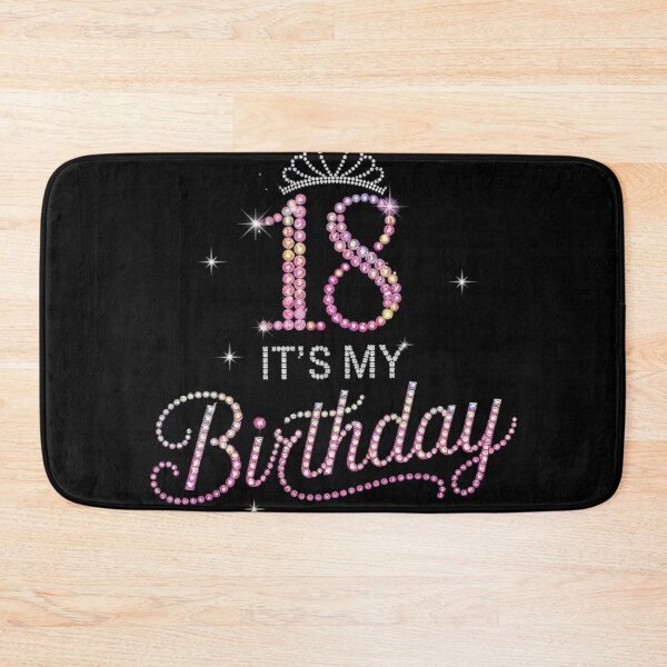 Item preview, 18 It's My Birthday Pink Crown Happy 18th Birthday Girl  designed and sold by lilLilaBatArt.