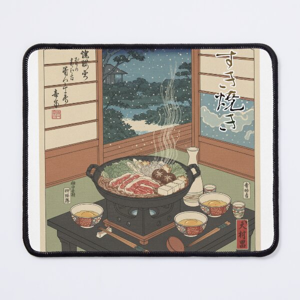 Item preview, “Winter Sukiyaki Feast – Japanese Ukiyo-e Style” designed and sold by MUKIAMAGURI.