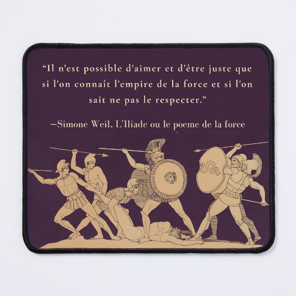Item preview, Il n'est possible d'aimer et d'être juste que si l'on connaît l'empire de la force et si l'on sait ne pas le respecter. designed and sold by artbleed.