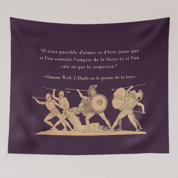 Item preview, Il n'est possible d'aimer et d'être juste que si l'on connaît l'empire de la force et si l'on sait ne pas le respecter. designed and sold by artbleed.