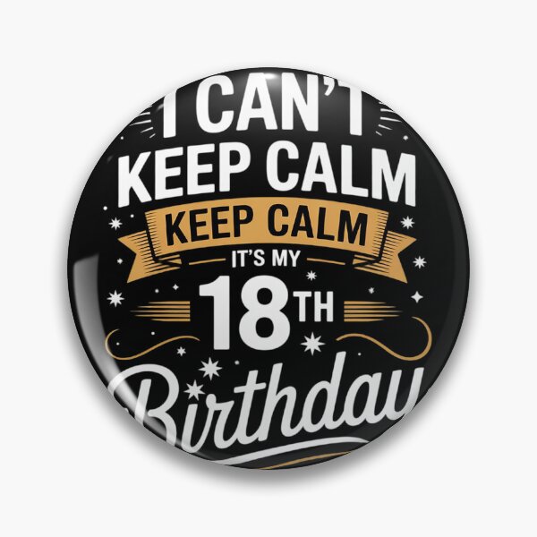 Item preview, 18 Year Old I Can't Keep Calm It's My 18th Birthday  designed and sold by lilLilaBatArt.