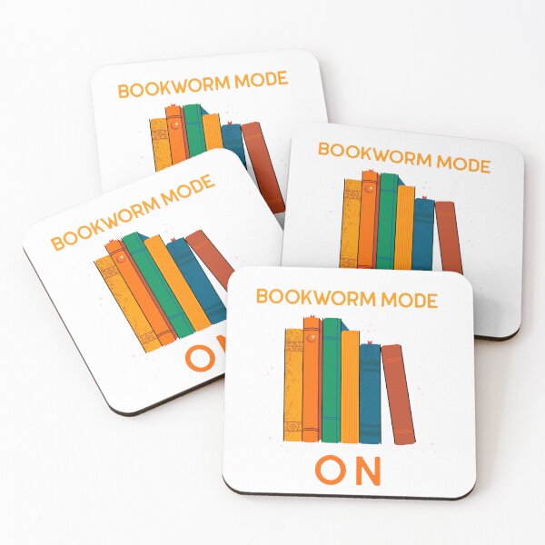 Item preview, Bookworm Mode: ON – Playful Books Design for Avid Readers designed and sold by Ani-24.