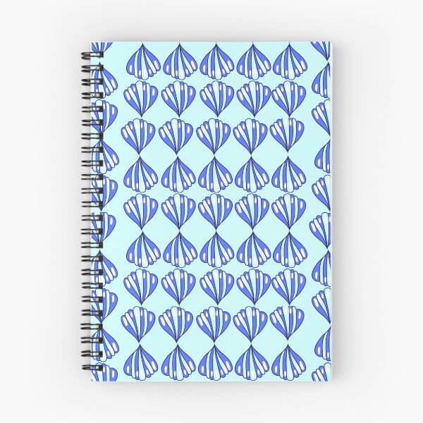 Item preview, Cute Dark Blue and White Pastel Shell Pattern on Light Blue – Soft Ocean-Inspired Design designed and sold by Cultradesign.