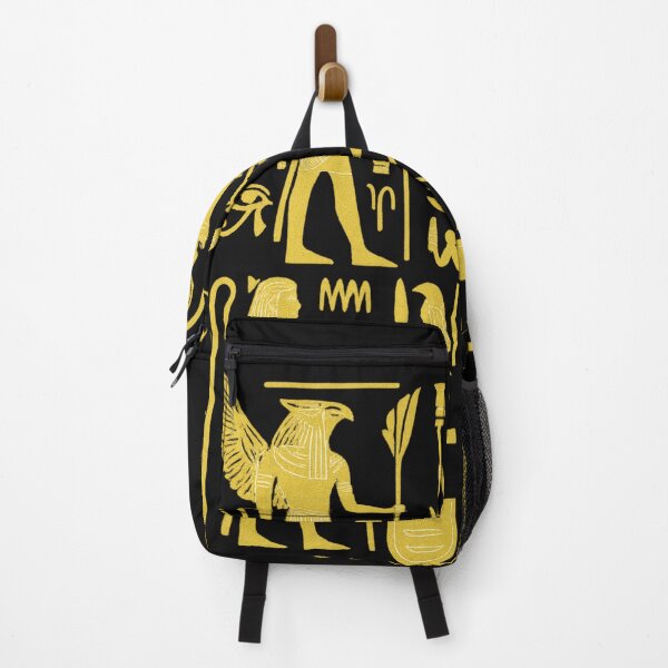 Item preview, Egyptian Hieroglyph Grid – Winged Goddess & Ibis (Gold) designed and sold by Eye Of Horus.