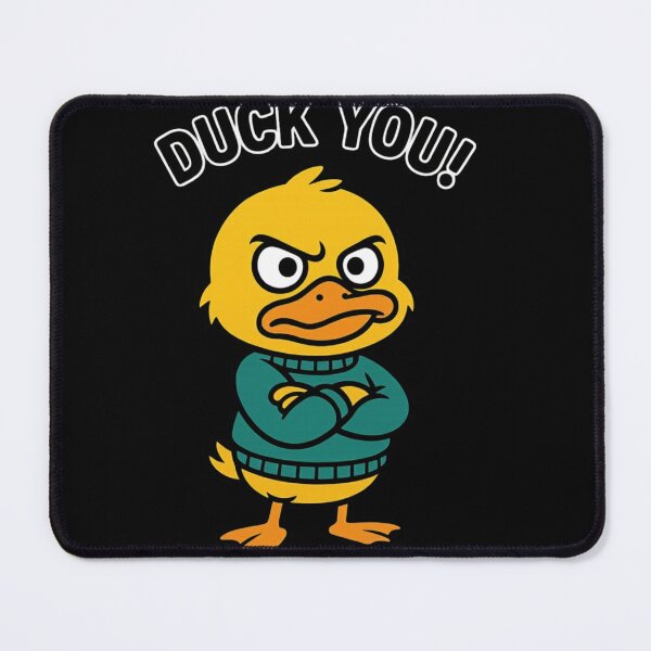 Item preview, Angry Duck in Sweater – Funny Cartoon Animal Design designed and sold by SugarTeddys.