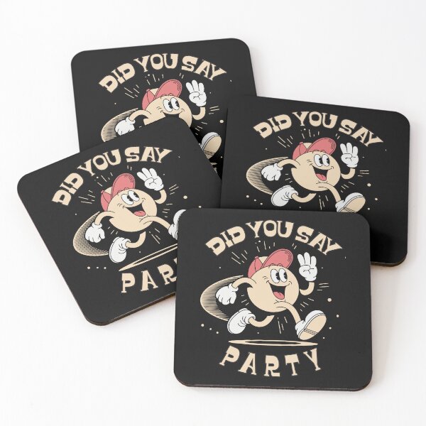 Item preview, Did You Say Party – Fun Retro Cartoon Character Design designed and sold by TipTop GFX.