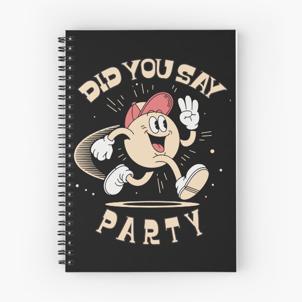 Item preview, Did You Say Party – Fun Retro Cartoon Character Design designed and sold by TipTop GFX.
