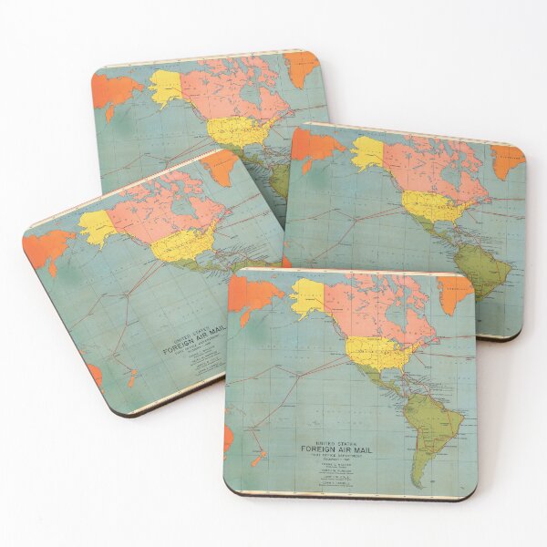 Item preview, Vintage Colorful Detailed Bohemian WORLD MAP Poster America Centric designed and sold by easteuromaps.